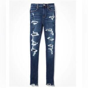American Eagle NE(X)T Level Stretch Ripped Distressed Skinny Jeans‎